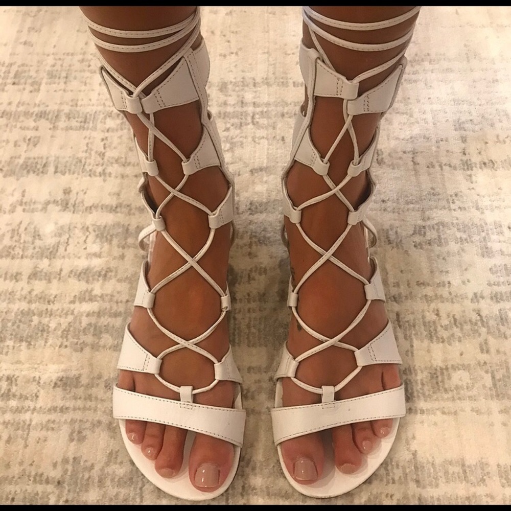 SCHUTZ Erlina Lace Up Gladiator Sandal